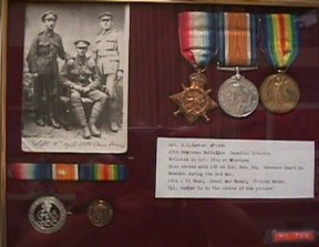 Corporal Curter Medals Display